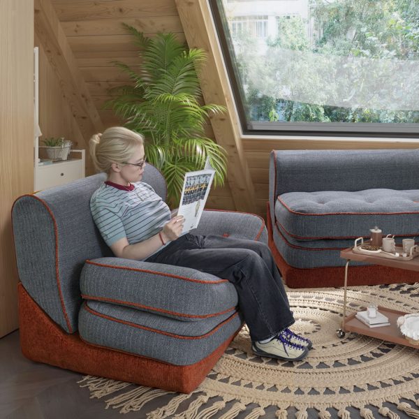 Folding Couch Bed 3-in-1 Sleeper Sofa Convertible Futon - Εικόνα 7