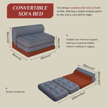 convertible futon sofa bed 4478