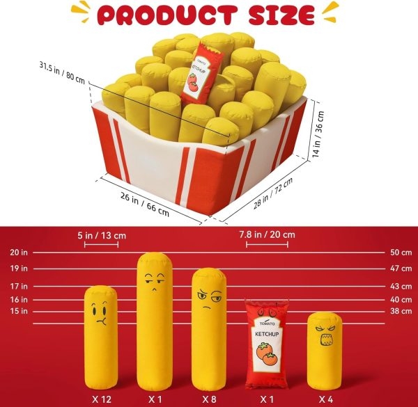 Fries Inspired Bean Bag Couch Chair, Comfort for Everyone - Obraz 2