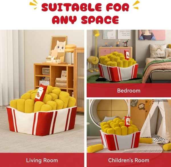 Fries Inspired Bean Bag Couch Chair, Comfort for Everyone - Obraz 4