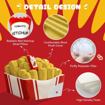 fries inspired bean bag couch chair 4504