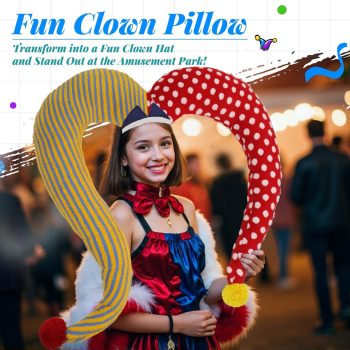 fun clown pillow 4496