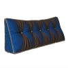 headboard backrest pillow blue 4449