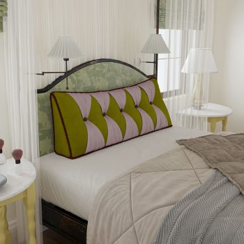 headboard backrest pillow green 4444