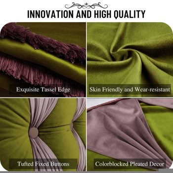 headboard backrest pillow green 4445