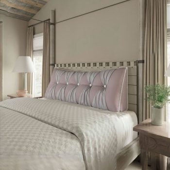 headboard backrest pillow pink 4465