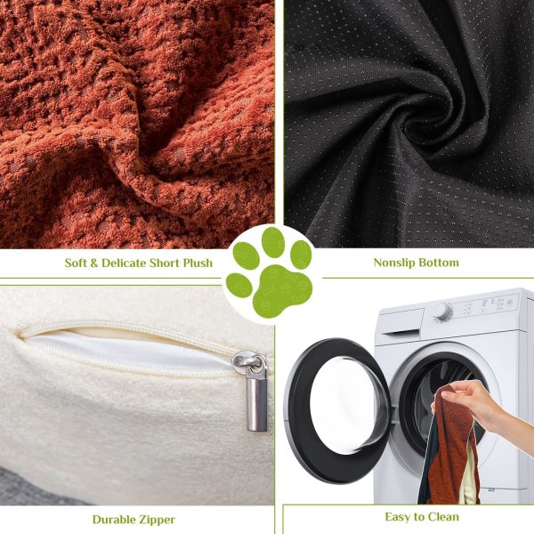 Premium Round Pet Bed for Large Dogs - Non-Slip Foam - Immagine 11