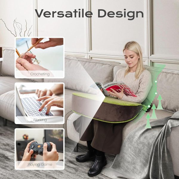 Multifunction Support Pillow with Adjustable Reading Bolster - Obraz 4