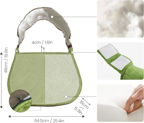 Multifunction Support Pillow with Adjustable Reading Bolster - Obraz 8