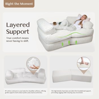boneless curved couch sofa 4646