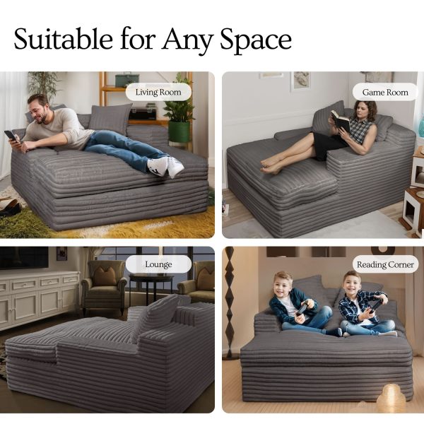 Comfortable Oversized Sofa Bed Sleeper Chaise Lounge Chair - Kuva 4