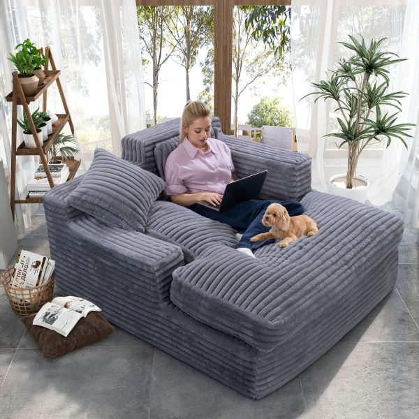 Comfortable Oversized Sofa Bed Sleeper Chaise Lounge Chair - Kuva 5