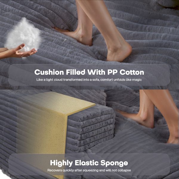 Comfortable Oversized Sofa Bed Sleeper Chaise Lounge Chair - Kuva 7