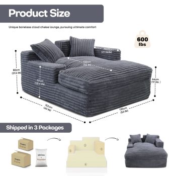 comfortable oversized sofa bed 4602