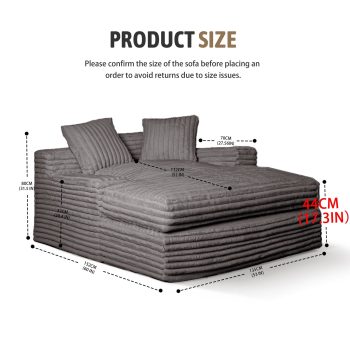 comfortable oversized sofa bed 4605