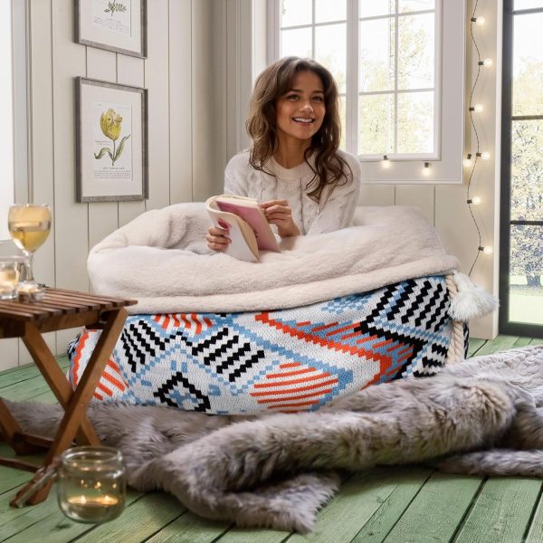 Unique Relaxing Human-Dog Bed: Multi-Use Anti-Anxiety Floor Cushion - Image 2