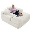 Large Floor Loveseat, Casual Recliner for Gaming, Reading