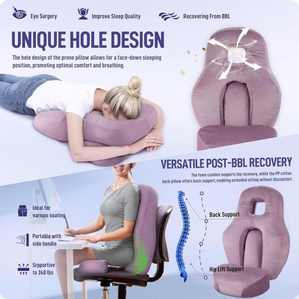 Multi-Use Pillow for Comfortable Sleep & Sitting with Back Support - Kuva 2