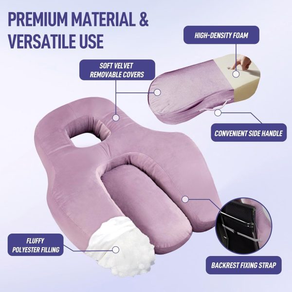 Multi-Use Pillow for Comfortable Sleep & Sitting with Back Support - Kuva 3