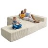 Plush Cloud Modular Sofa with Chaise & Removable Covers