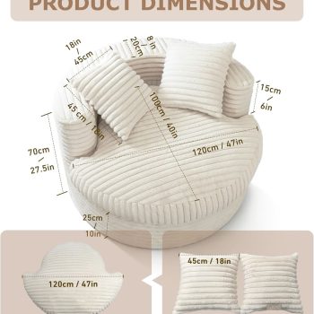 round chaise lounge chair 4621