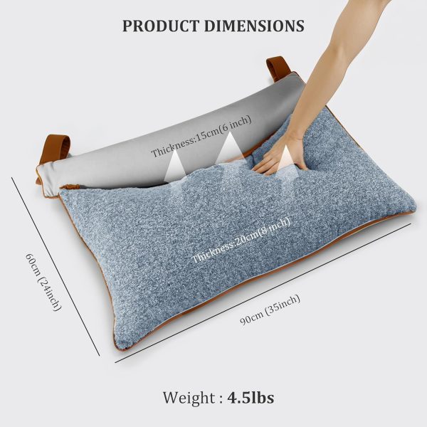 Stylish Bedroom Wedge Pillow with Ergonomic Neck Rest - Image 7