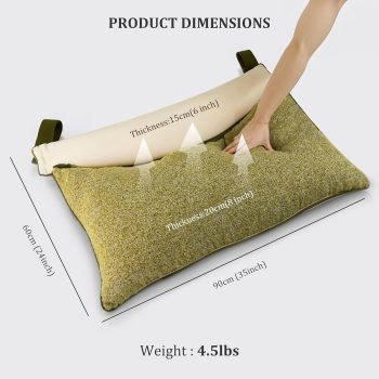 stylish bedroom wedge pillow 4698