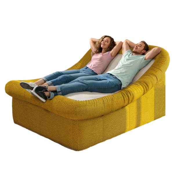 Oversized Curved Chaise Lounge Sofa Sleeper for Living Room