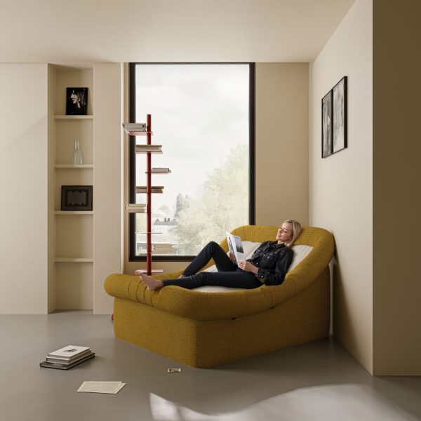 Oversized Curved Chaise Lounge Sofa Sleeper for Living Room - Изображение 4
