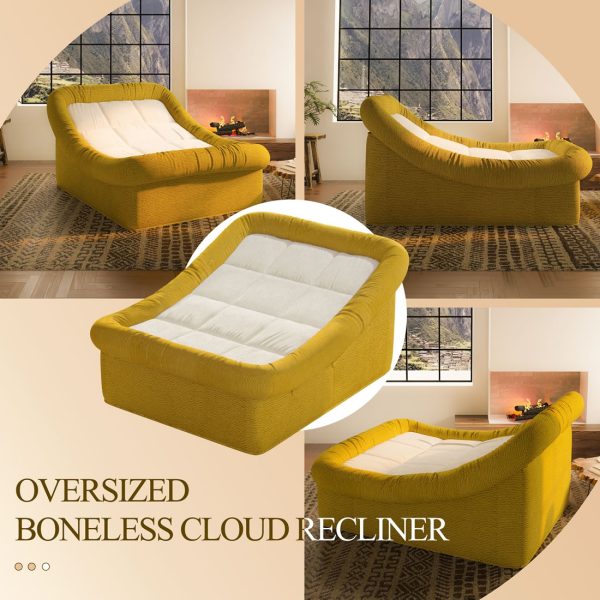 Oversized Curved Chaise Lounge Sofa Sleeper for Living Room - Изображение 9