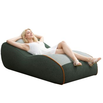 Ergonomischer Zero Gravity Sitzsack-Loungesessel, gebogenes Bodensofa