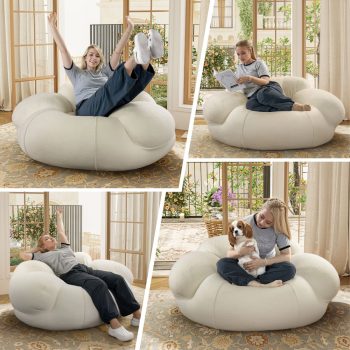 poltrona a sacco imbottita, seduta relax 6568