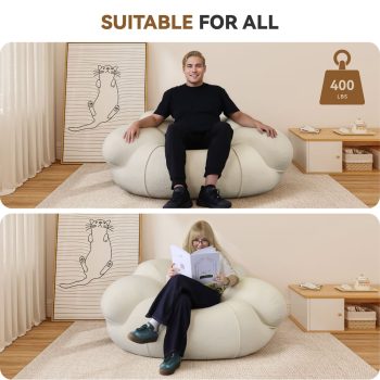 poltrona a sacco imbottita, seduta relax 6569