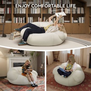 poltrona a sacco imbottita, seduta relax 6573