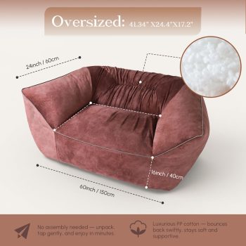 Nadrozmerné sedacie vaky, pohovka na podlahu 6586