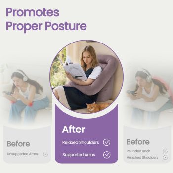 Coussin de lecture avec accoudoirs 6554