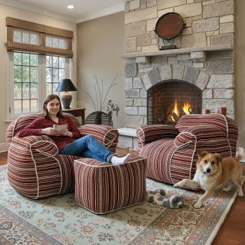 фотьойл с пуф, подов диван, табуретка 6744