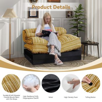 sulankstoma sofa-lova, grindų sofa 6757