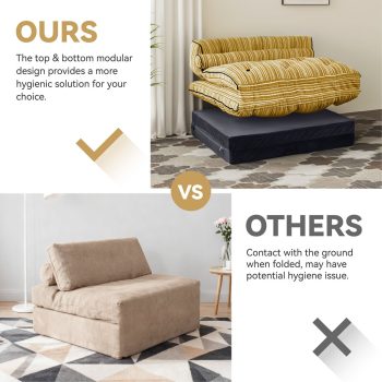 sulankstoma sofa-lova, grindų sofa 6758