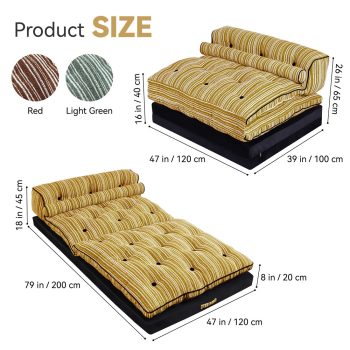 sulankstoma sofa-lova, grindų sofa 6759