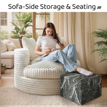 footrest stylish pouf ottoman 6691
