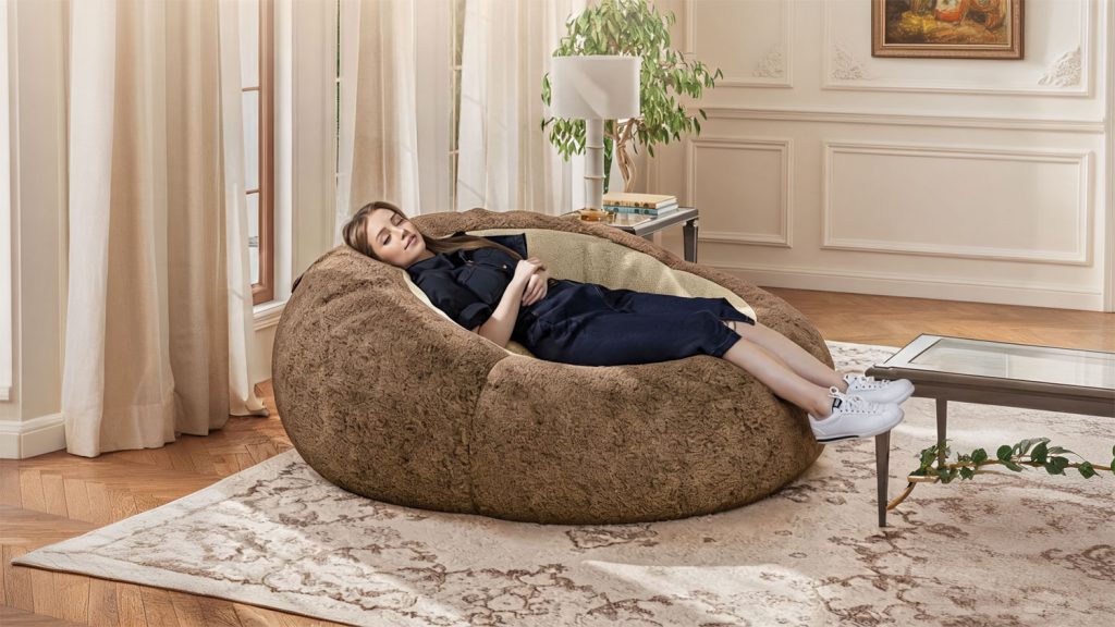 Plush Bean Bag Floor Lounger for People and Pets - Washable, Cozy Human Dog Bed for Relaxation 1 plush bean bag floor lounger blog