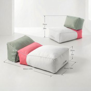 Sillón tipo puf para patio 6936