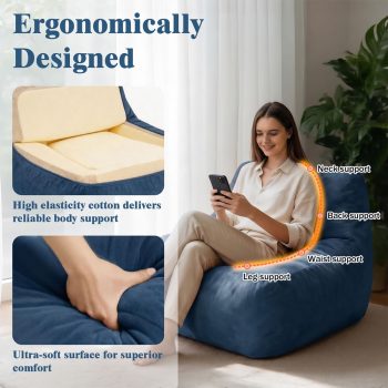 Premium Bean Bag Floor Chair Washable Lounge Sofa for Home – 4 kép