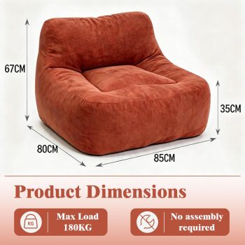 Ultra-Soft Plush Bean Bag Chair for Gaming & Bedroom – 6 kép